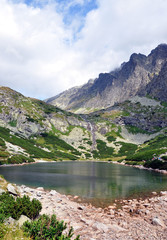 Fototapeta na wymiar Lake in the High Tatras, Slovakia