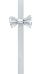 silver ribbon bow border