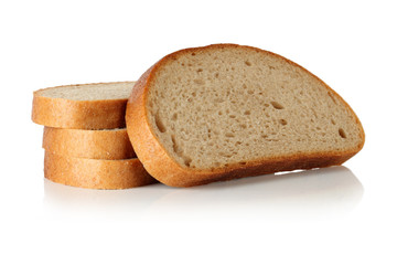 Slices of bread.