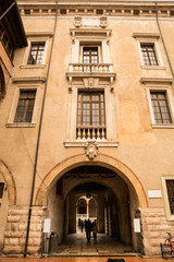 Fototapeta na wymiar Historic architecture in Verona.