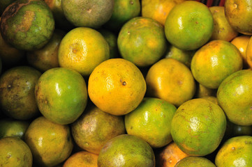 Group of Thai Tangerines orange for backgrounds. 