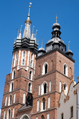 Fototapeta na wymiar St. Mary Basilica of Krakow