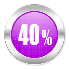 40 percent icon