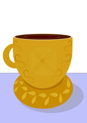 Taza dorada