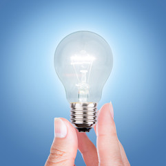 Hand with bulb