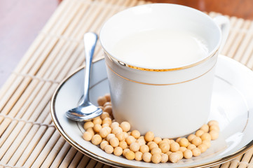 freshly brewed soybean milk