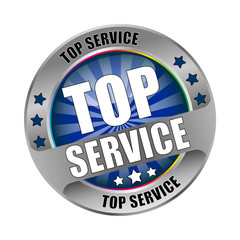 Bügel Button Top Service Blau