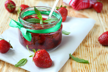 strawberry jelly with whole berries