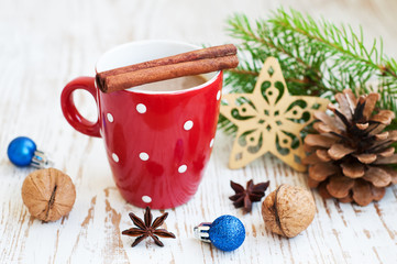 Christmas cappuccino