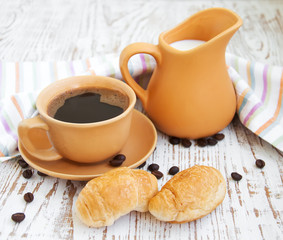 coffee and croissant