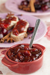 Spicy cherry jam