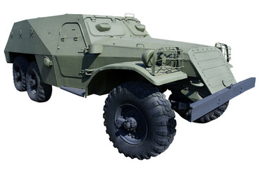 Fototapeta premium old wheeled armored vehicle