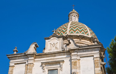 Fototapeta na wymiar Kościół Sanktuarium Domini Mater. Mesagne. Puglia. Włochy.