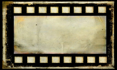 Old grunge film strip frame background