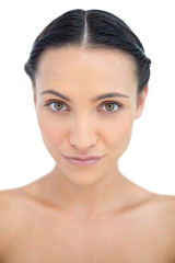 Fototapeta premium Gorgeous brunette posing in close up