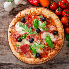 Delicious italian pizza