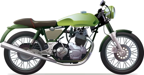 Photo sur Plexiglas Moto Moto de course classique