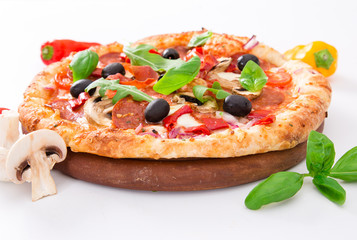 Delicious italian pizza