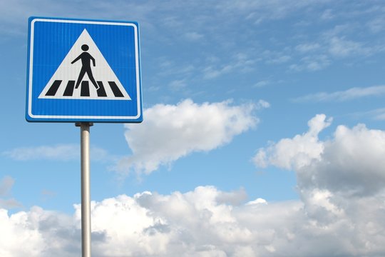 niederländisches Verkehrszeichen: Fußgängerüberweg
