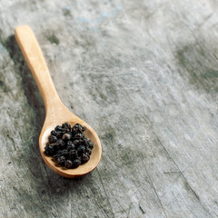 black peppercorns