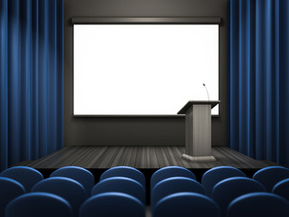 empty lecture room template