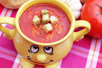 Tomatensuppe mit Reis
