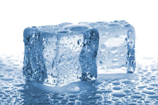 Pair of melted ice cubes