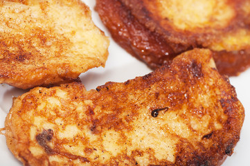 torrijas or toast. Typical in celebration of Holy Week. Spain