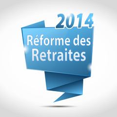 bulle origami :réforme des retraites 2014