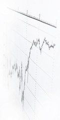 3d Render Stock Market Graph With Going Up Arrow