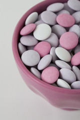 Pastel colored candy