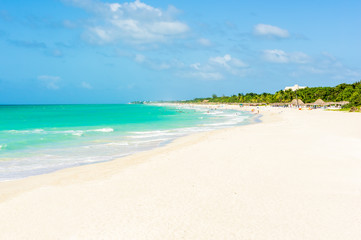 The beach of Varadero in Cuba