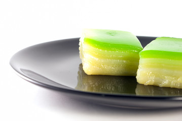 Khanom Chan or Thai sweetmeat is a kind of sweet Thai dessert.