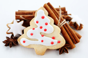 christmas tree cookie