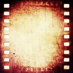 blank old grunge film strip frame background