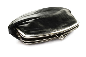 Leather cosmetic bag