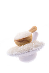Fototapeta na wymiar granulated sugar in a spoon