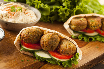 Organic Falafel in a Pita Pocket