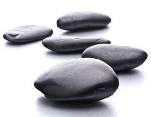 Zen pebbles. Stone spa and healthcare concept.