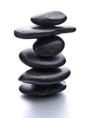 Zen pebbles balance. Spa and healthcare concept.