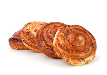 Homemade cream roll