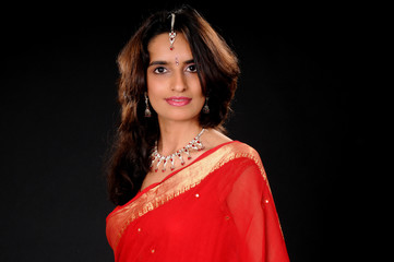 Fototapeta premium Young Girl From India