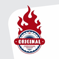 original fire label