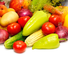 collection fruits and vegetables
