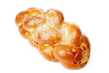 One light braided challah