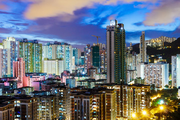 Kowloon downtown in Hong Kong