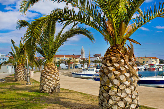 Dalmatian town of Pakostane waterfront