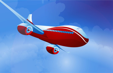 Airplane. Vector.