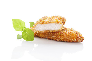 Delicious chicken nuggets.