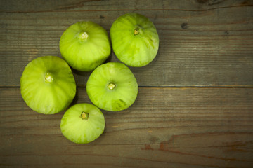 fresh green figs